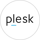 شعار Plesk لإدارة الاستضافة.